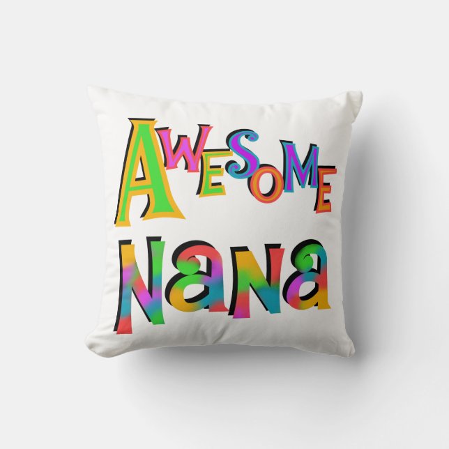 Cojín Decorativo Camisetas y regalos impresionantes de Nana (Anverso)