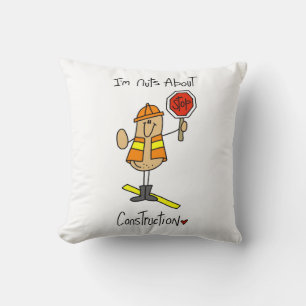 Cojín Decorativo Camisetas y regalos locos de construcción