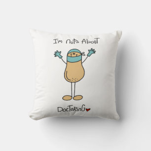 Cojín Decorativo Camisetas y regalos locos por los médicos