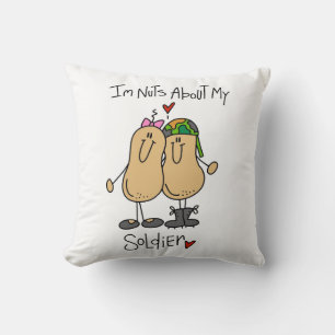 Cojín Decorativo Camisetas y regalos Locos por mi soldado