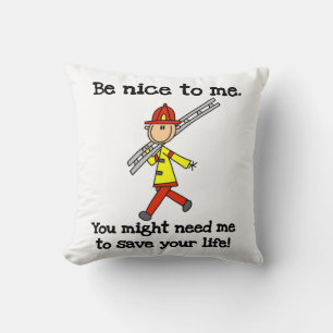 Cojín Decorativo Camisetas y regalos para bomberos que salvan vidas