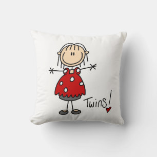 Cojín Decorativo Camisetas y regalos para embarazadas de gemelos