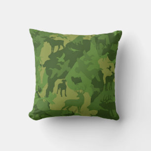Cojín Decorativo Camo 2/camoflauge/ciervo/alce/alce/perro de caza