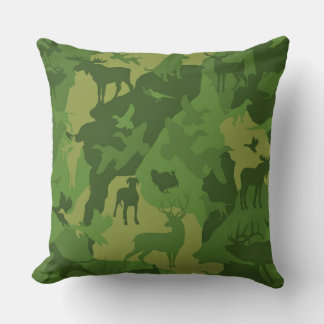 Cojín Decorativo Camo 2/camoflauge/ciervo/alce/alce/perro de caza