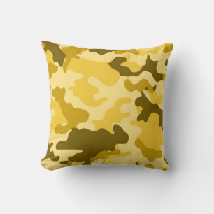 Cojín decorativo Camo Amarillo