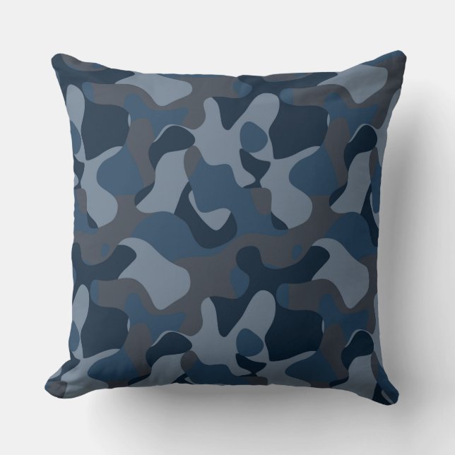 Cojín Decorativo Camo de Blues (Anverso)