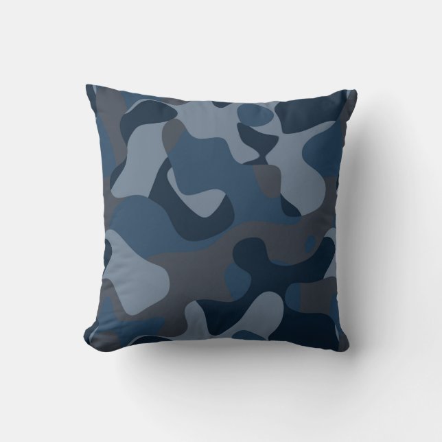 Cojín Decorativo Camo de Blues (Anverso)