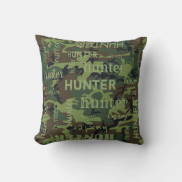 Cojín Decorativo Camo Nombre Personalizado Más Corto
