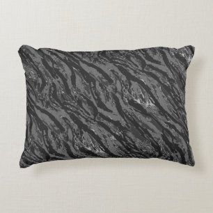 Cojín Decorativo Camo rayado gris