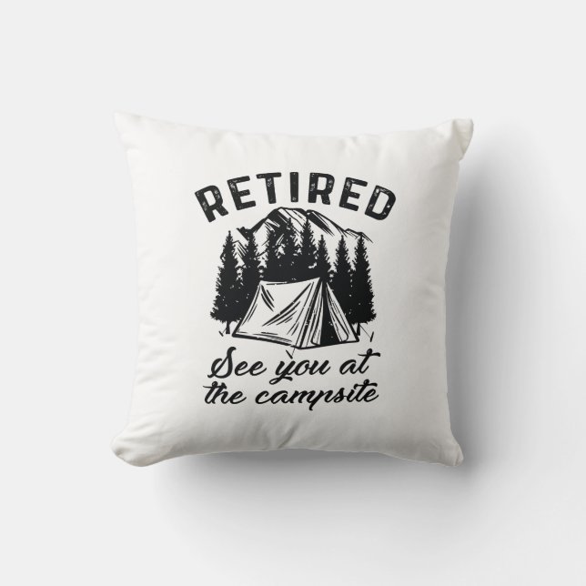 Cojín Decorativo Campamento retirado (Anverso)