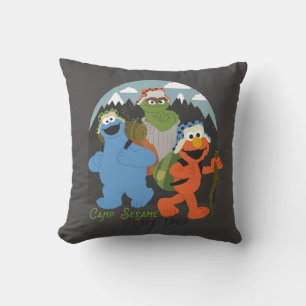 Cojín Decorativo Campamento Sesame Street EST. 1969