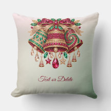 Campanas ornamentadas con joyas Holiday
