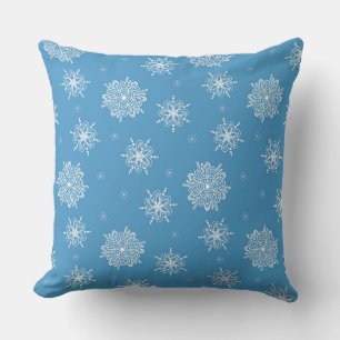 Cojín Decorativo Campanilla Azul Celestial Floral Caprichoso 20" x