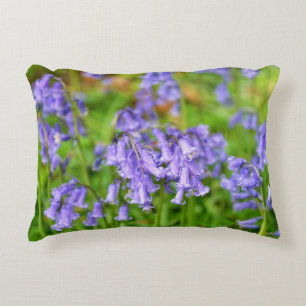 Cojín Decorativo Campanillas azules en el bosque