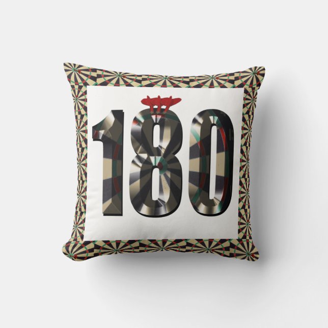 Cojín Decorativo Campeón de dardos 180, (Anverso)