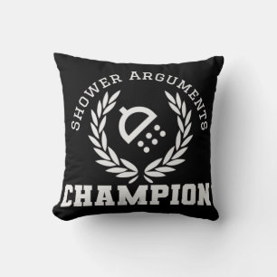 Cojín Decorativo Campeón de los argumentos de la ducha