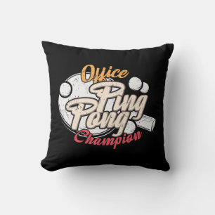 Cojín Decorativo Campeón de Office Ping Pong