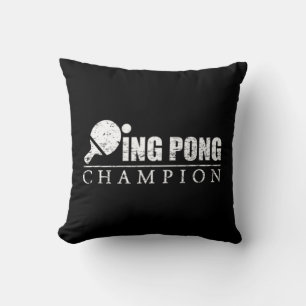 Cojín Decorativo Campeón de Ping Pong 