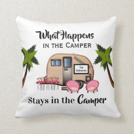 Cojín Decorativo Camper/Flamingo personalizado