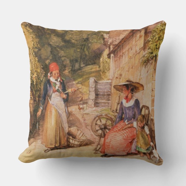 Cojín Decorativo Campesinos del bosque negro (Anverso)