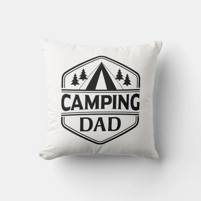 Cojín Decorativo Camping Dad (Anverso)