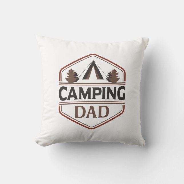 Cojín Decorativo Camping Dad (Anverso)