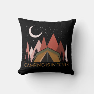 Cojín Decorativo Camping Está En Las Tiendas De Camping Gracioso