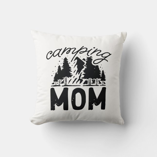 Cojín Decorativo Camping Mom (Anverso)