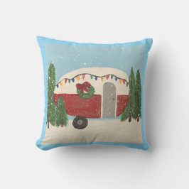 Cojín Decorativo Camping trailer de Navidades