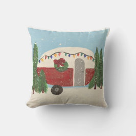Cojín Decorativo Camping Trailer en Navidades
