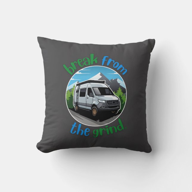 Cojín Decorativo Camping Van BFTG Pillow (Anverso)