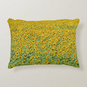 Cojín Decorativo Campo amarillo del girasol