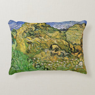 Cojín Decorativo Campo con montones de trigo por Vincent van Gogh