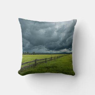 Cojín Decorativo Campo con una valla de madera
