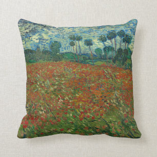 Cojín Decorativo Campo de amapolas por Vincent van Gogh Arte Fino