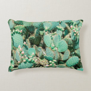 Cojín Decorativo Campo de cactus, cactus espinosos, columna cactus