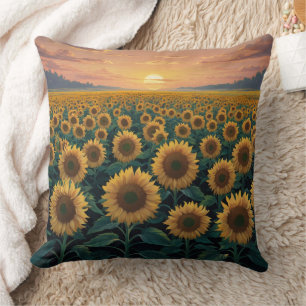 Cojín Decorativo Campo de Girasoles