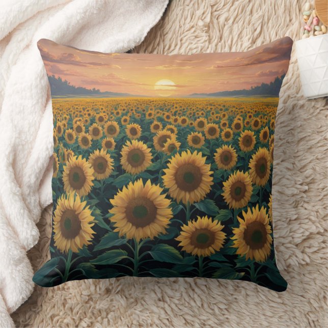 Cojín Decorativo Campo de Girasoles (Manta)
