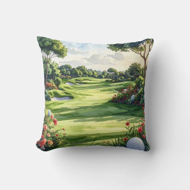 Cojín Decorativo Campo de golf (Anverso)