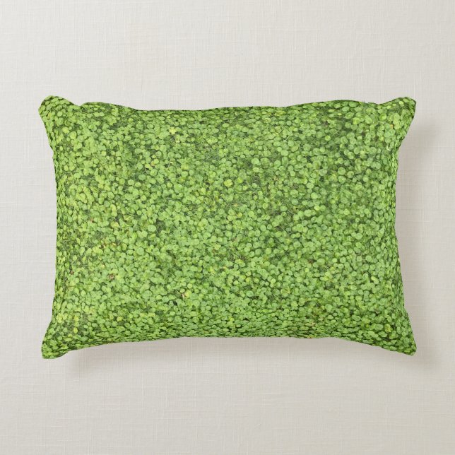 Cojín Decorativo Campo de la planta verde (Anverso)