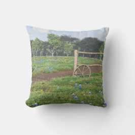Cojín Decorativo Campo del Pillow de los Bluebonnets