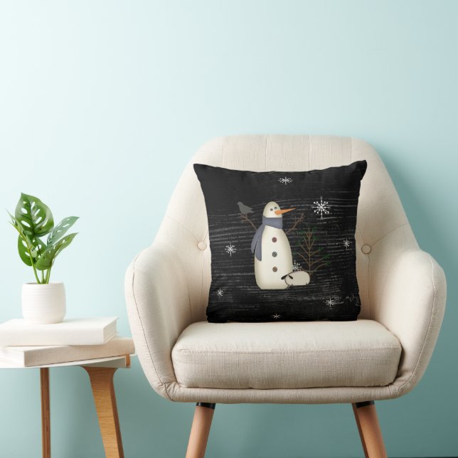 Cojín Decorativo Campo Primitivo de Snowman Pillow (Silla)