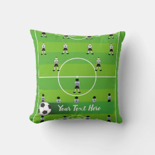 Cojín Decorativo Campo y equipo de fútbol