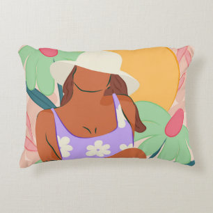 Cojín Decorativo Campos de flores y sol