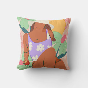 Cojín Decorativo Campos de flores y sol