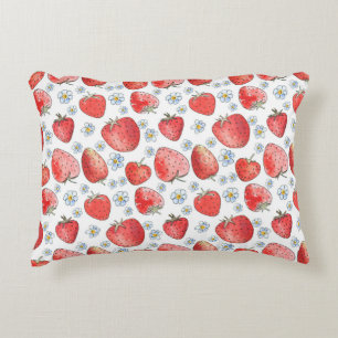 Cojín Decorativo Campos de fresa: Frescura de verano