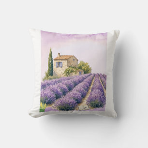 Cojín Decorativo Campos de lavanda en Provenza