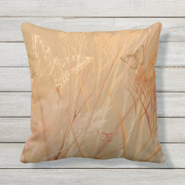 Cojín Decorativo Campos de mariposa Grasa de prado otoñal