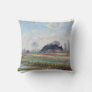 Cojín Decorativo Campos de tulipán en Sassenheim por Claude Monet