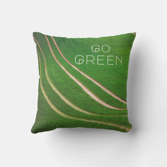 Cojín Decorativo Campos verdes (Reverso)
